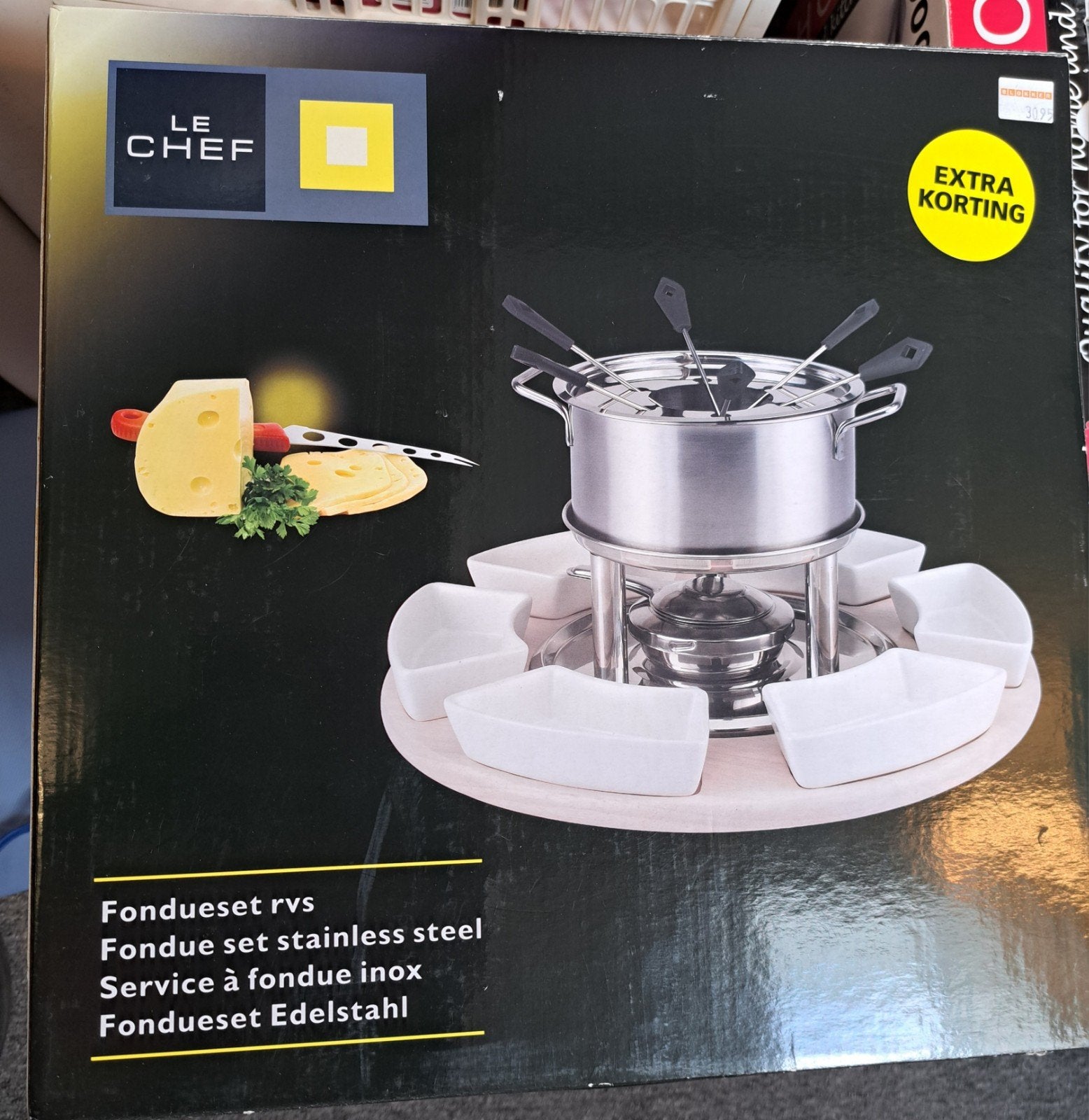 Fonduestel, Ophalen, Fondueset