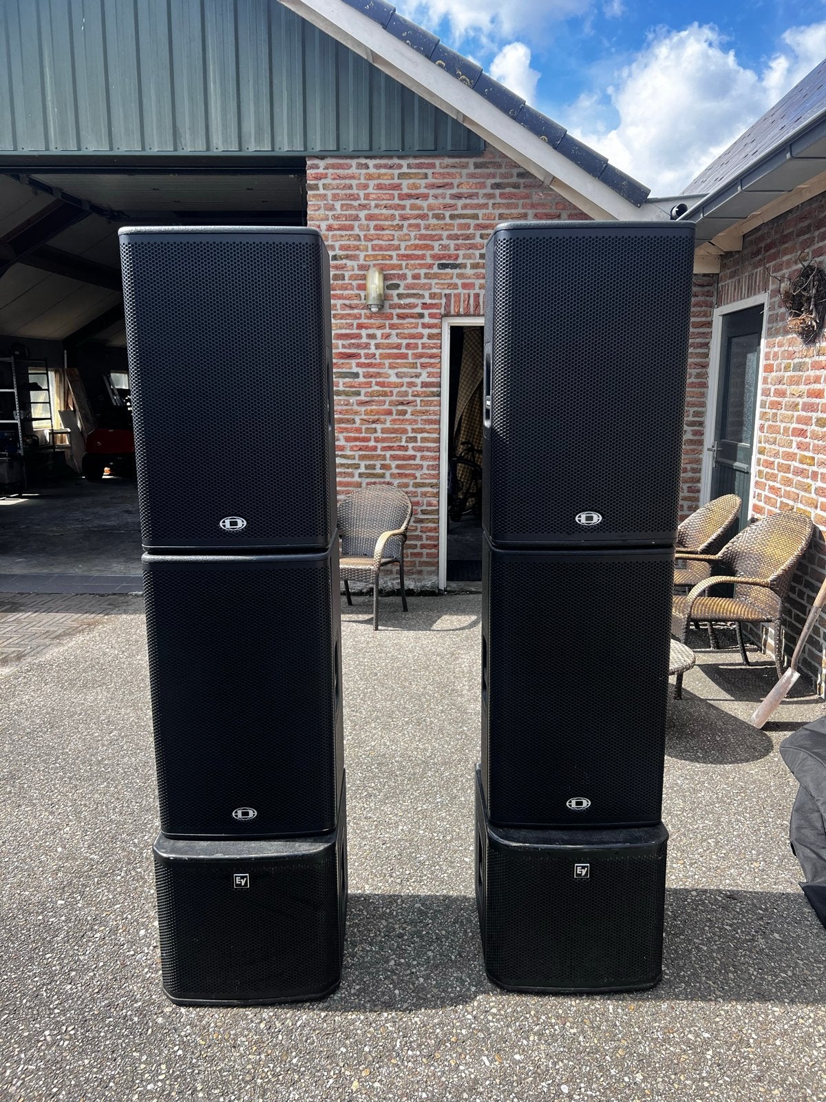 Dikke set Dynacord met Electro-Voice Subwoofe, Audio, Tv en Foto, Gebruikt, Speakerset, Ophalen, 150 watt of meer