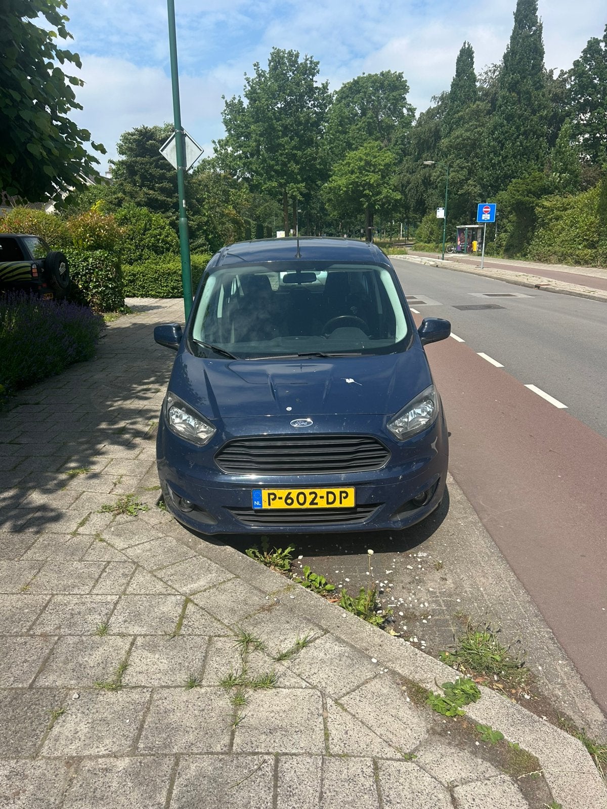 Ford Tourneo Courier 1.0 Ecoboost 100pk 2018 Blauw 125.000km, Auto's, Voorwielaandrijving, 910 kg, Euro 6, Blauw