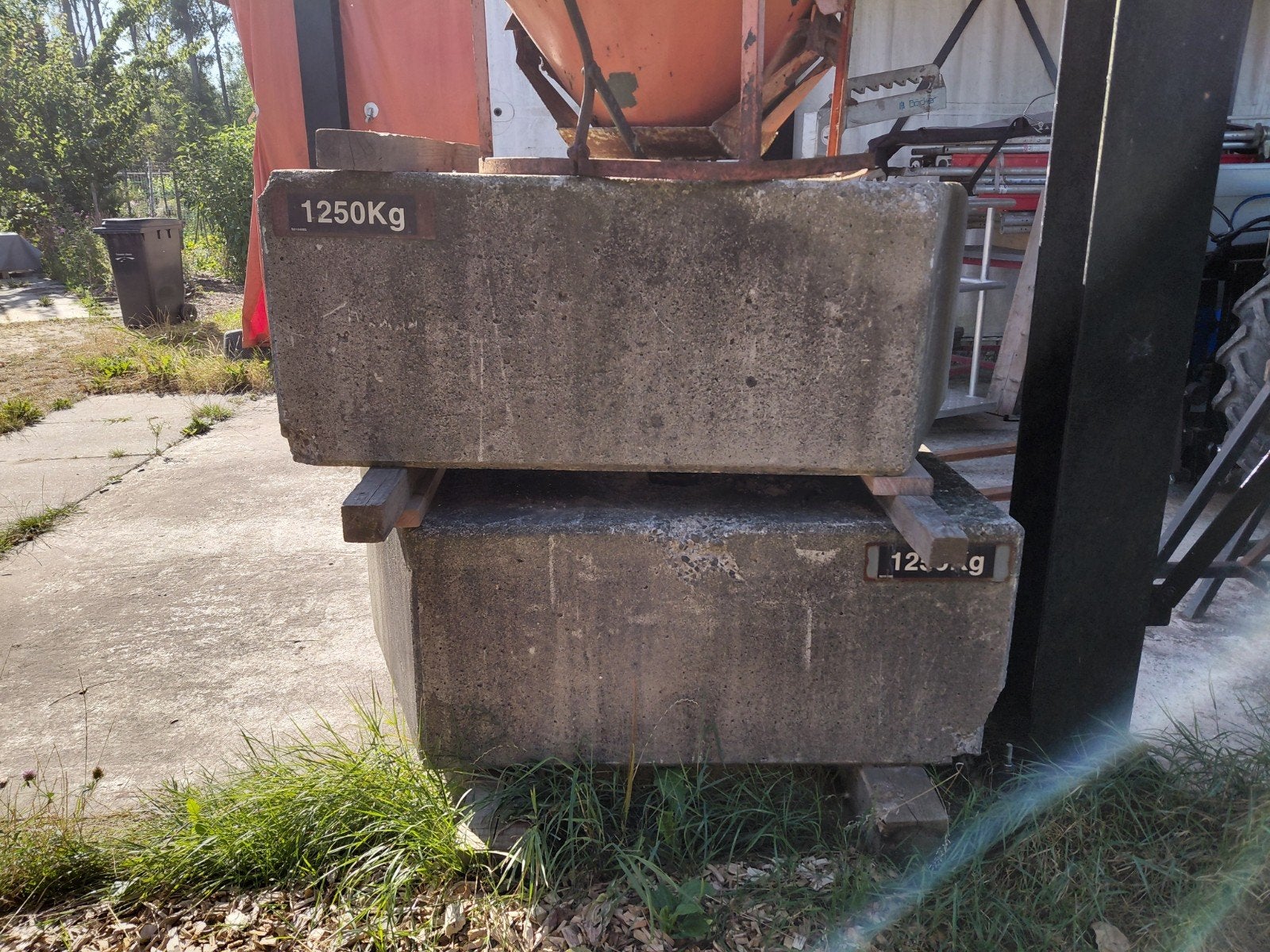 Beton ballast voor bouwkraan of iets anders, Ophalen, Gebruikt