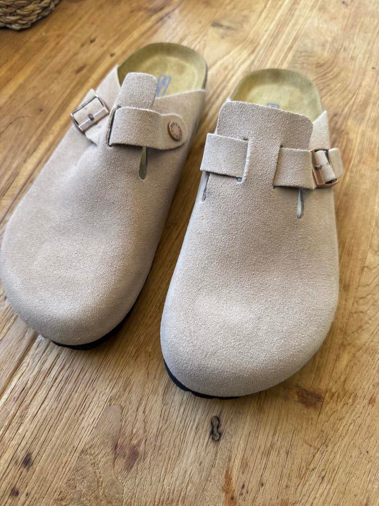 Namaak Birkenstock Boston - Taupe - Maat 41, Ophalen of Verzenden, Nieuw, Bruin, Instappers