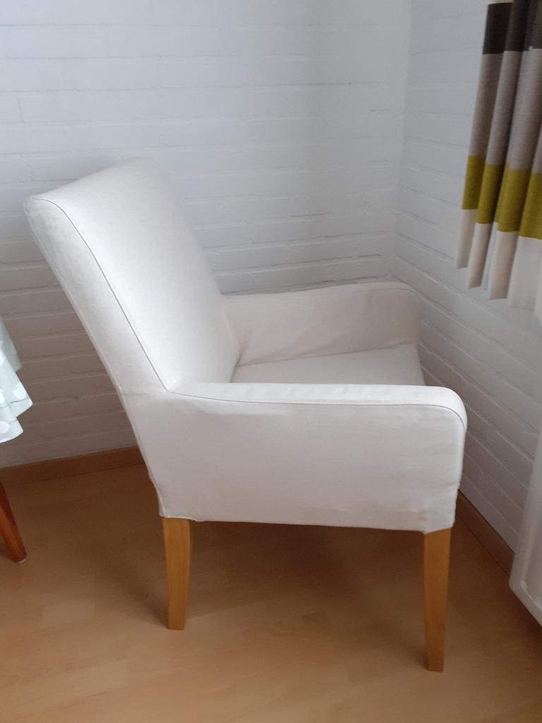 Fauteuil Ikea creme stoffen bekleding, Huis en Inrichting, Fauteuils, Ophalen, Overige materialen, Gebruikt, Minder dan 75 cm