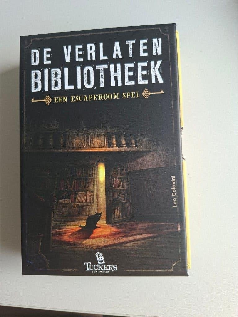 Escape spel: De verlaten Bibliotheek, Hobby en Vrije tijd, Gezelschapsspellen | Bordspellen, Een of twee spelers, Ophalen of Verzenden