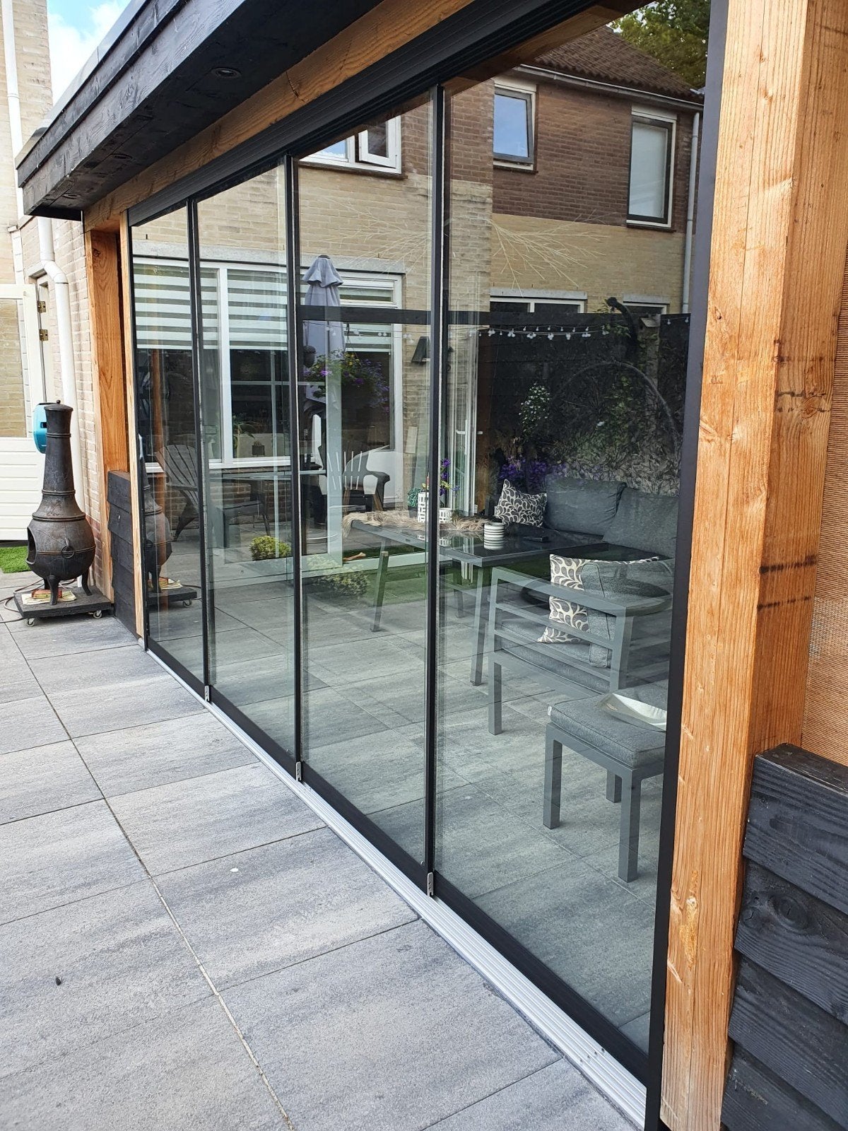 Glazen schuifwanden Glazenschuifwanden glazenwand schuifpuiu, Nieuw, Glasplaat, Veiligheidsglas, 160 cm of meer