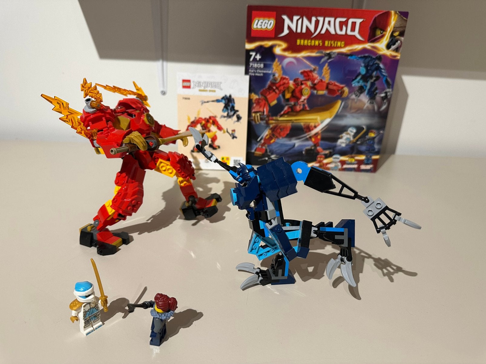 Lego Ninjago Kai’s Elemental Fire Mech 71808, Ophalen of Verzenden, Zo goed als nieuw