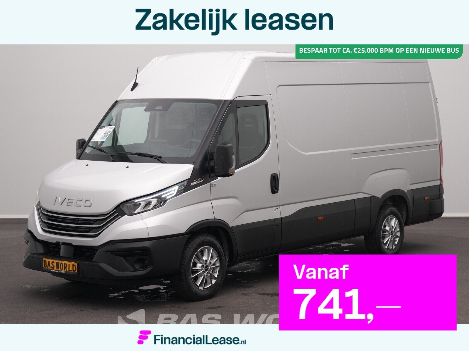 Iveco Daily 35S21 BPM VRIJ! 3.0L Automaat 210PK L2H2 2025-Mo, Automaat, Stof, Euro 6, 4 cilinders