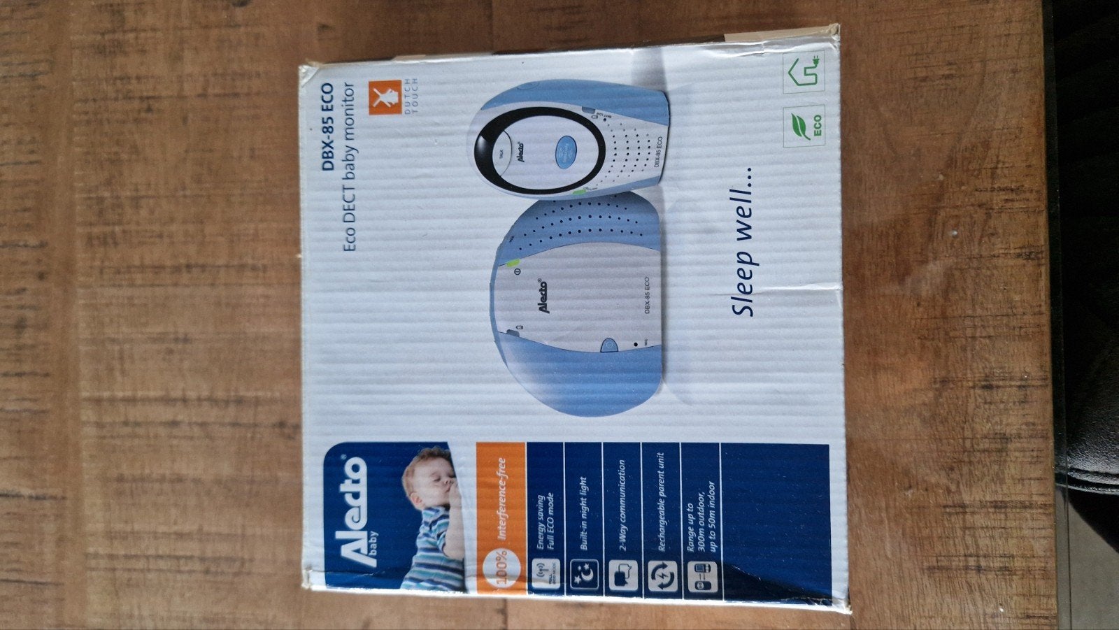 Alecto DBX-85 ECO Babyfoon - Goed Werkend, Ophalen, Gebruikt, 250 meter of meer, Digitaal