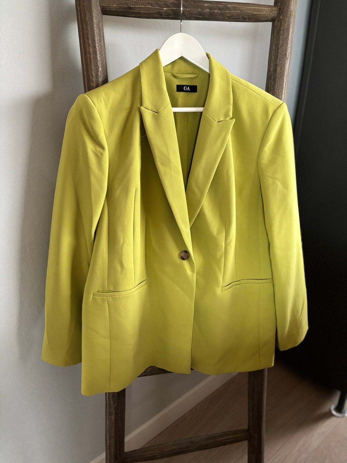 C&A Groene Blazer Maat 46 - Zo goed als nieuw, Verzenden, Maat 46/48 (XL) of groter, Zo goed als nieuw, Jasje