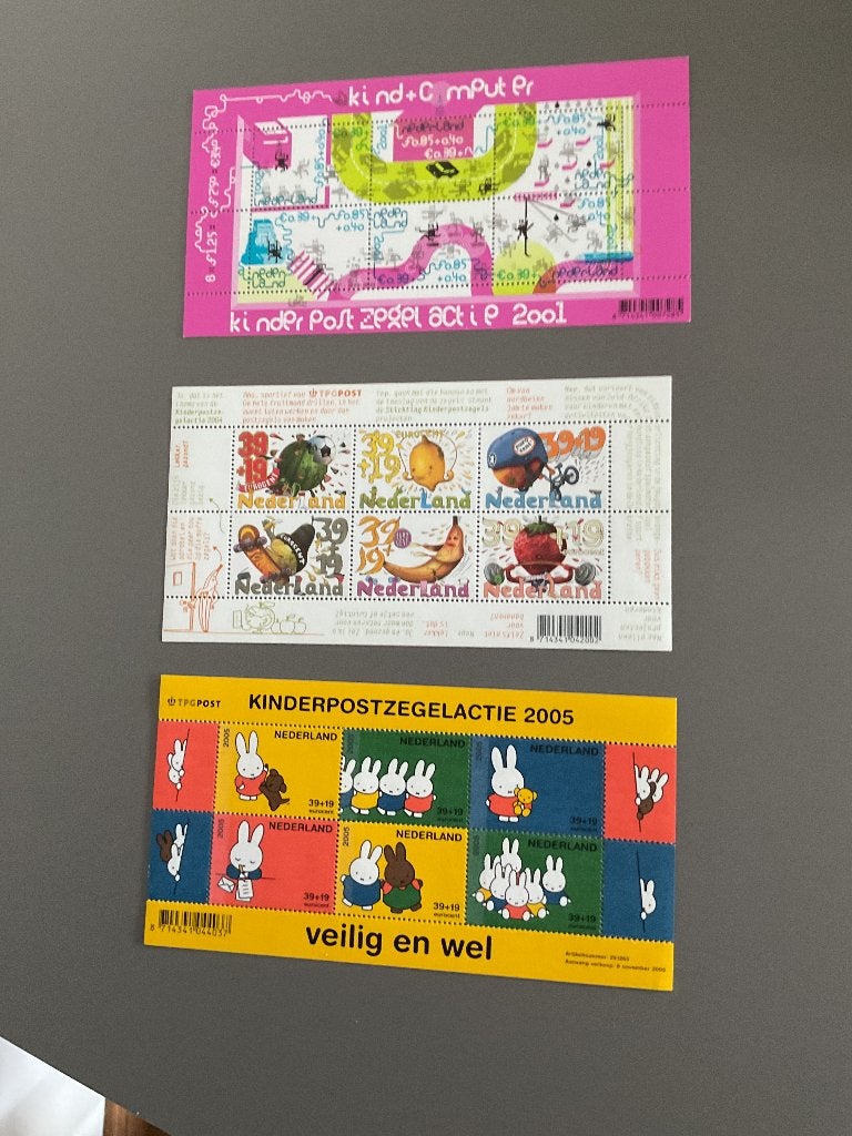 Postzegels kinderpostzegels velletje, Postzegels en Munten, Postzegels | Nederland, Ophalen of Verzenden, Na 1940, Postfris