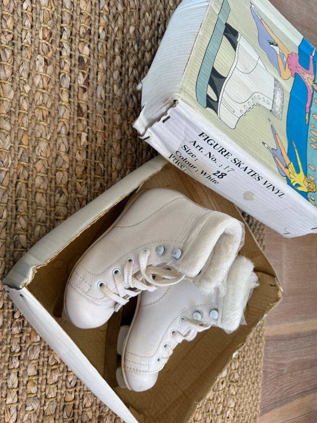 Witte kunstschaatsen maat 28, Overige merken, Ophalen of Verzenden, Zo goed als nieuw, Kunstschaatsen
