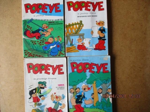 adv0819 popeye pocket 1, Eén stripboek, Ophalen, Gelezen