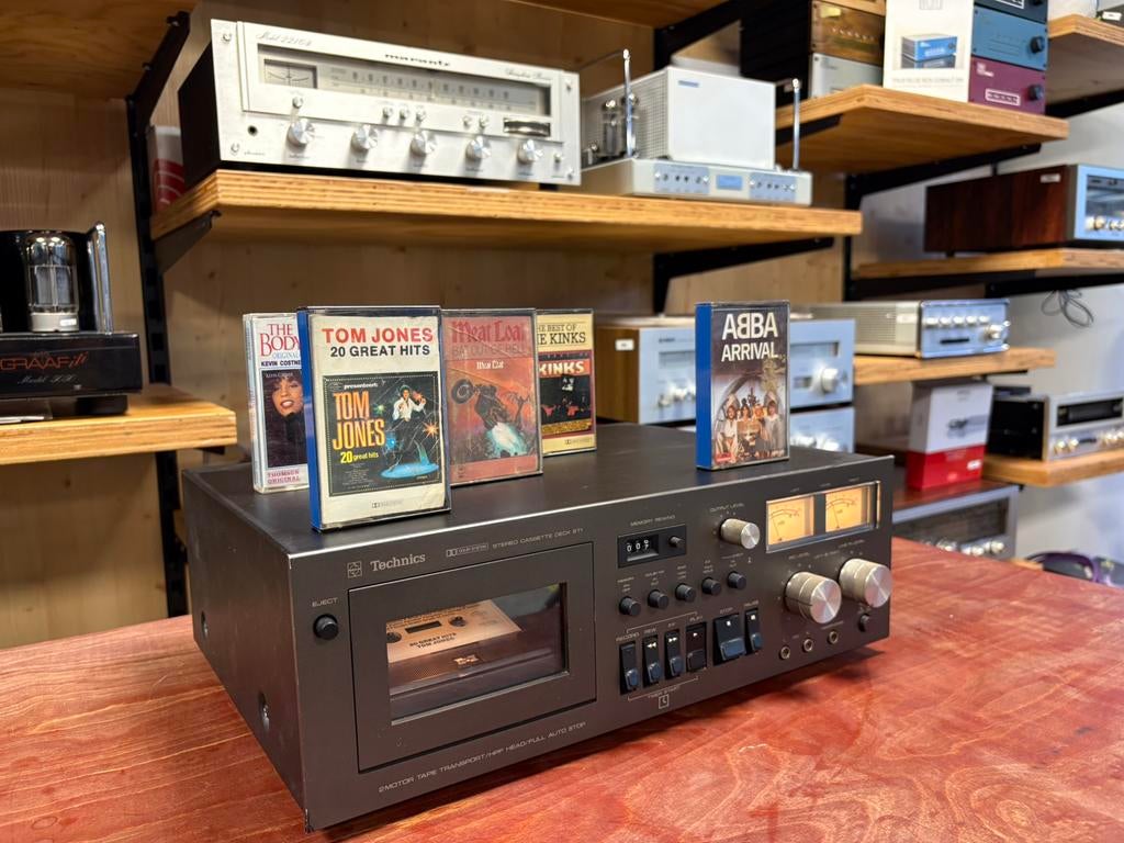 Technics RS-671 cassettedeck incl garantie, Ophalen of Verzenden, Enkel, Overige merken, Tape counter