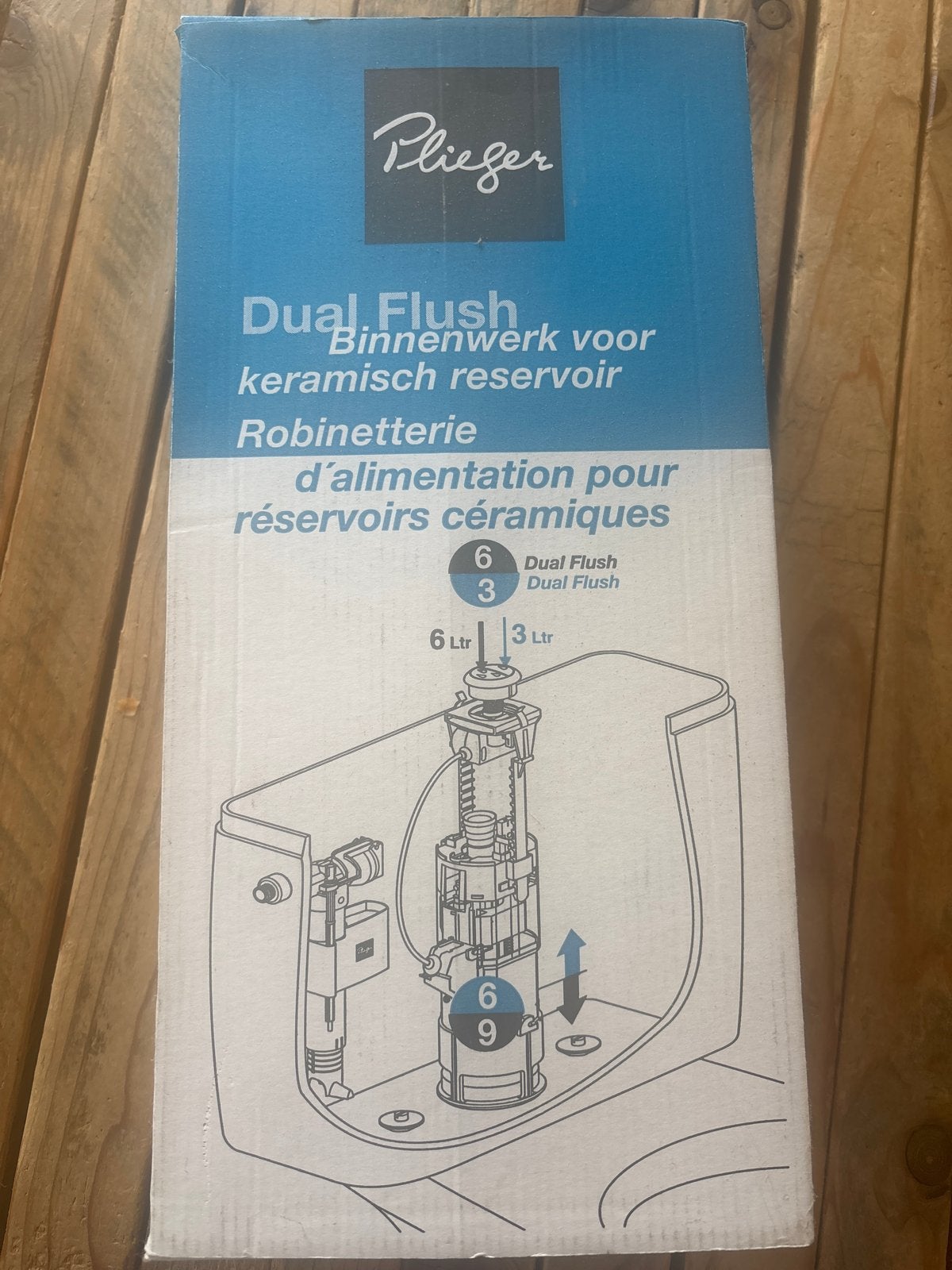 Plieger Dual Flush Binnenwerk voor keramisch reservoir, Ophalen, Nieuw, Toilet