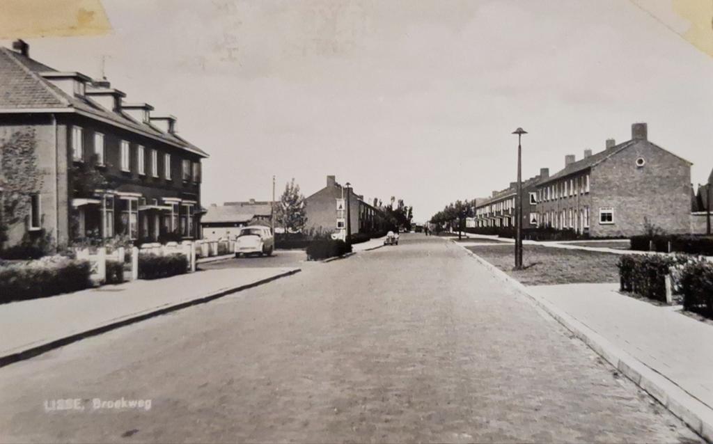 Fotokaart Lisse - Broekweg - 1963, Ophalen of Verzenden, 1960 tot 1980, Gelopen, Zuid-Holland