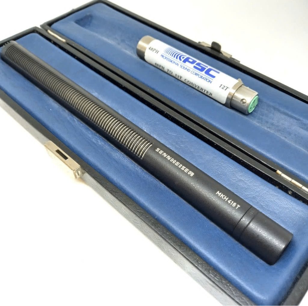 Vintage Sennheiser MKH 416 T shotgun microfoon met koffertje, Ophalen of Verzenden, Zo goed als nieuw, Instrumentmicrofoon