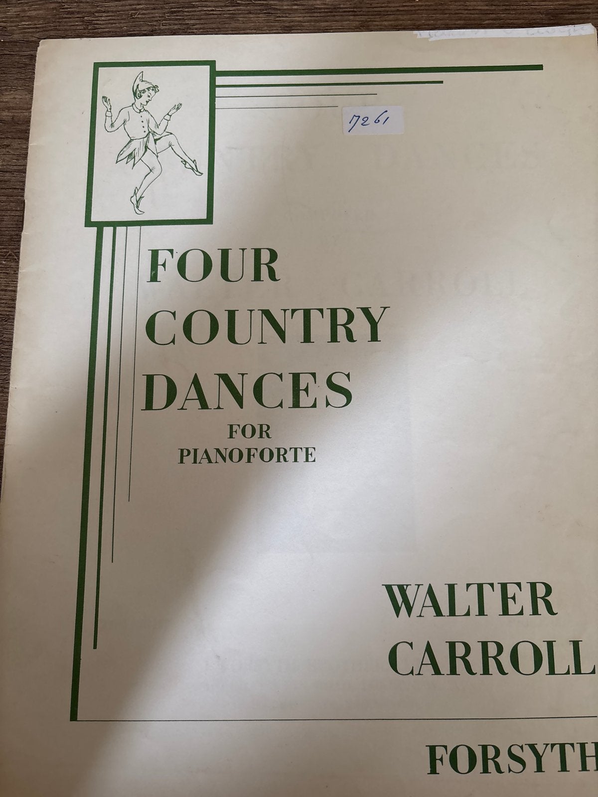Four Country Dances voor Pianoforte - Walter Carroll, Gebruikt, Klassiek, Ophalen of Verzenden, Artiest of Componist