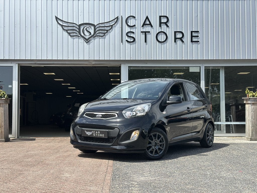 Kia Picanto 1.0 CVVT |ELK.RAMEN|LM VELGEN 14''|ZUINIG|NW KOP, Voorwielaandrijving, Gebruikt, Zwart, Handgeschakeld
