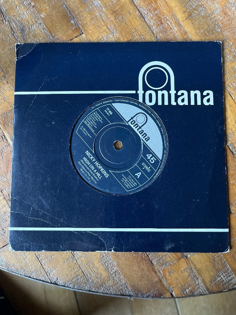 Nicky Hopkins - High On A Hill (Fontana, 1968 RE), Gebruikt, 7 inch, Ophalen of Verzenden, Pop