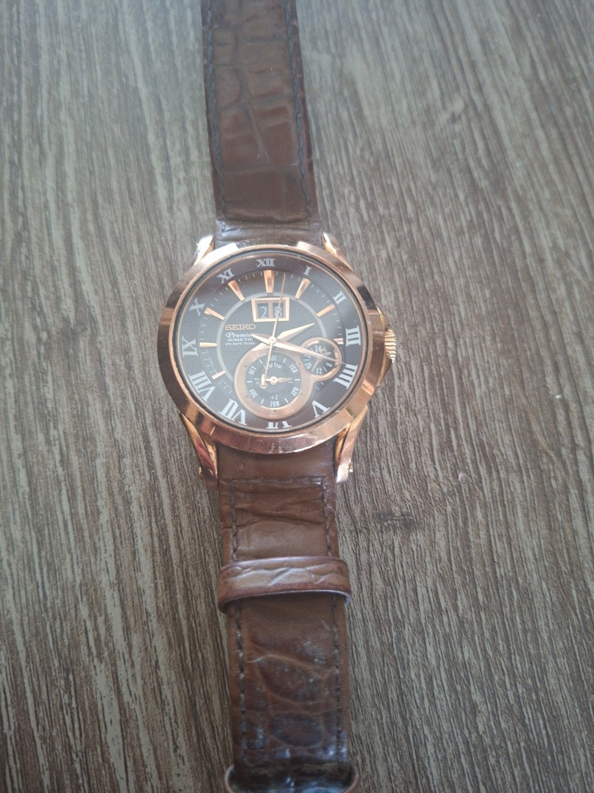 Seiko Premier Kinetic Perpetual uit 2011 met certificaat, Ophalen of Verzenden, Zo goed als nieuw, Seiko