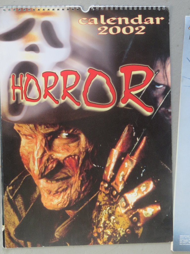 Horror Kalender 2002, Ophalen, Zo goed als nieuw, Film, Gebruiksvoorwerp