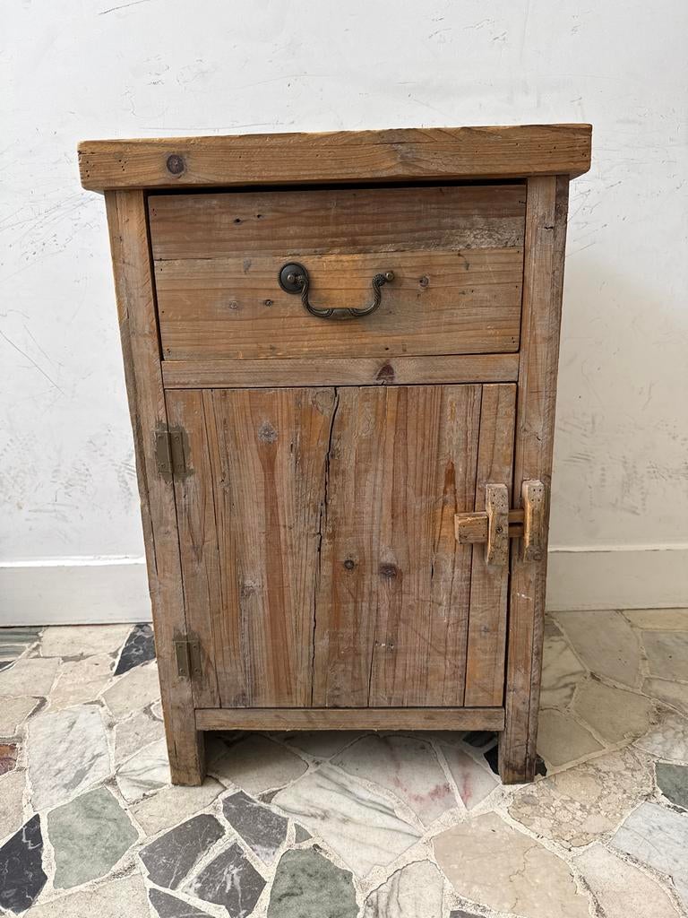 Houten Kastje Xenos - Gebruikt met Gebruikssporen, Ophalen, Zo goed als nieuw, Minder dan 45 cm, 70 cm of meer