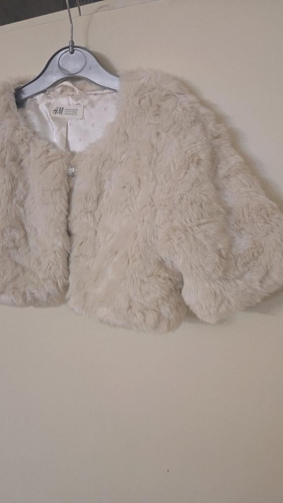 H&M Bolero Bontjasje Crème Maat 134/140, Kinderen en Baby's, Kinderkleding | Maat 134, Meisje, H&M, Ophalen of Verzenden, Zo goed als nieuw