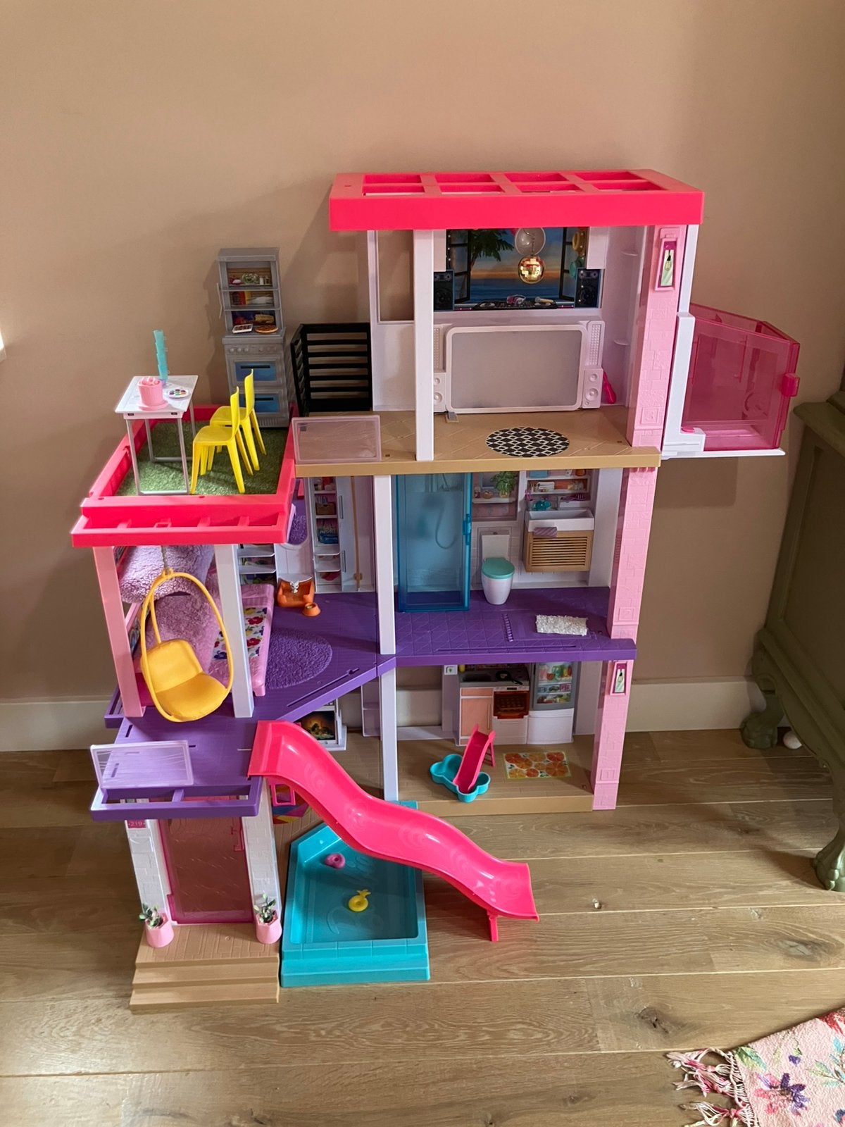 Barbie Dreamhouse, Ophalen, Zo goed als nieuw, Poppenhuis