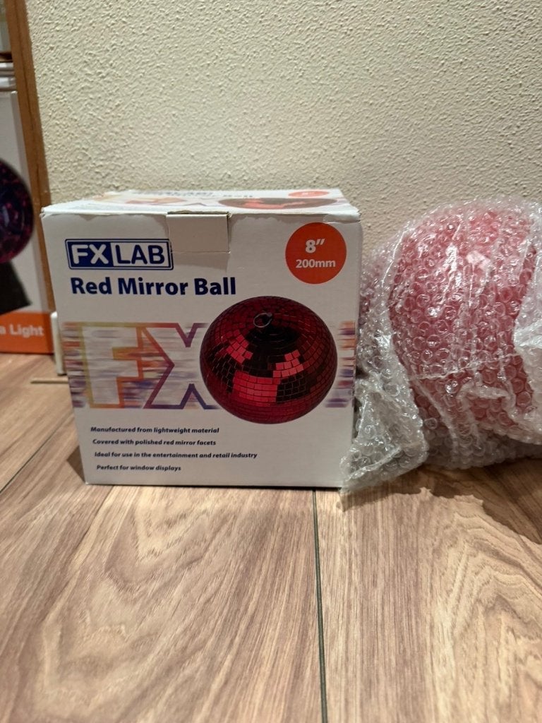 Rode Discobal 200mm, Ophalen of Verzenden, Nieuw, Feestartikel, Overige