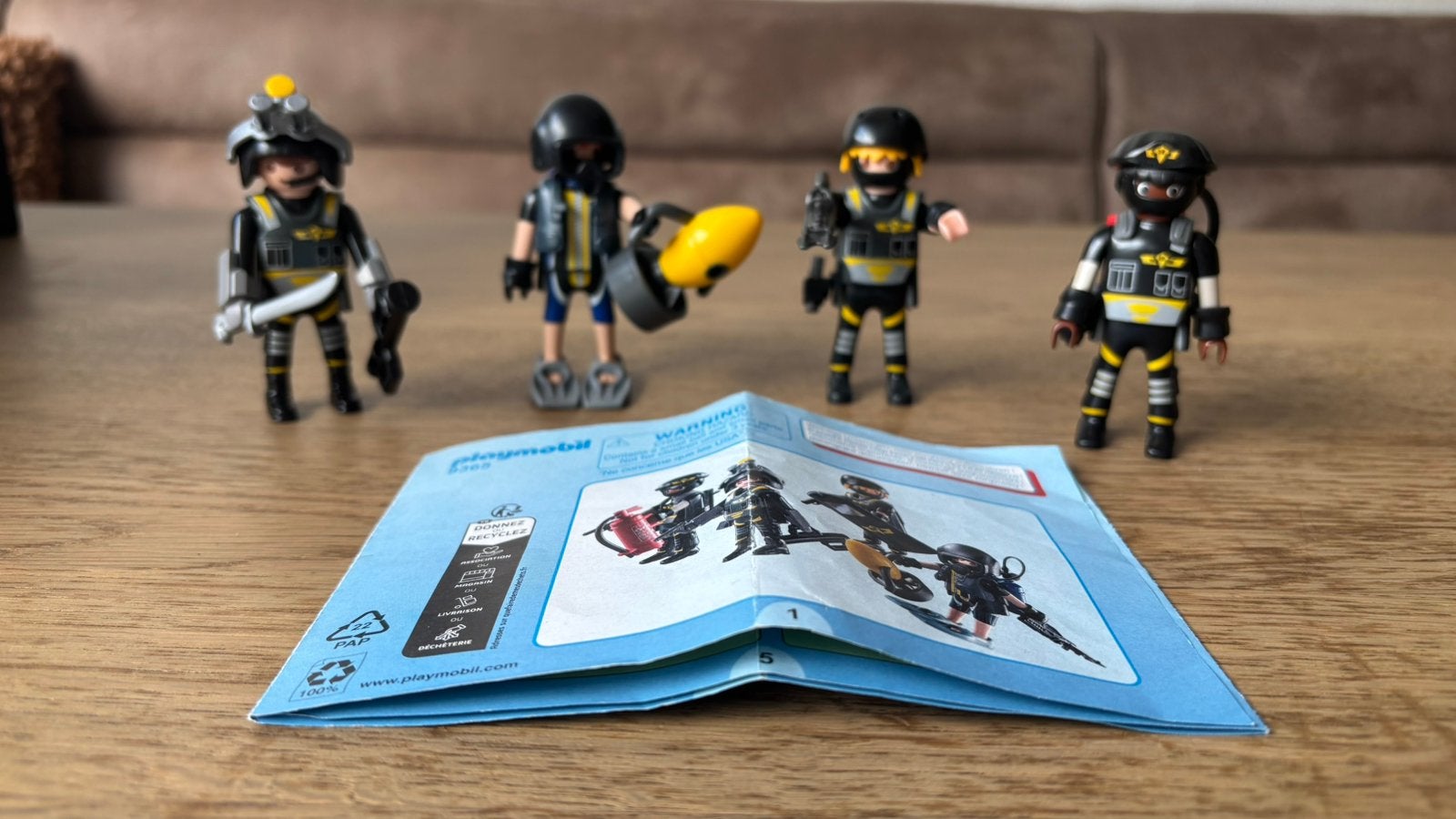 Playmobil Special Forces set met 4 figuren en accessoires, Ophalen of Verzenden, Zo goed als nieuw, Complete set