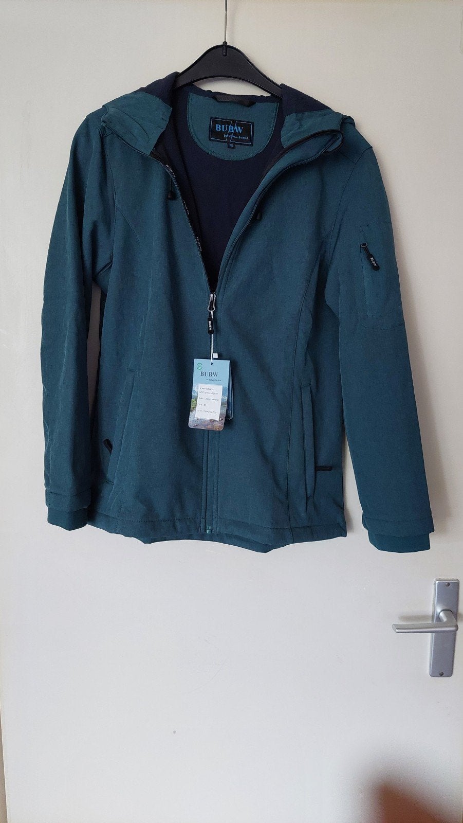 4 seizoenen Softshell jas. Kleur blauw/groen., Kleding | Dames, Ophalen of Verzenden, Nieuw, Blauw