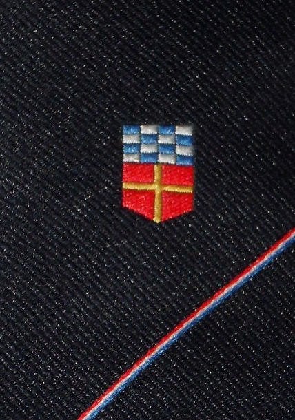 Korps Nationale Reserve Stropdas Koninklijke Landmacht blauw, Ophalen of Verzenden, Landmacht, Nederland, Kleding of Schoenen