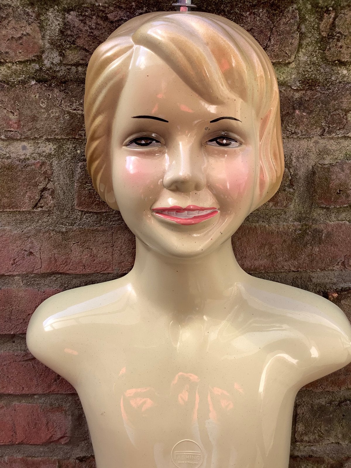 Vintage decoratie buste etalagepop, Ophalen of Verzenden, Huis en Inrichting