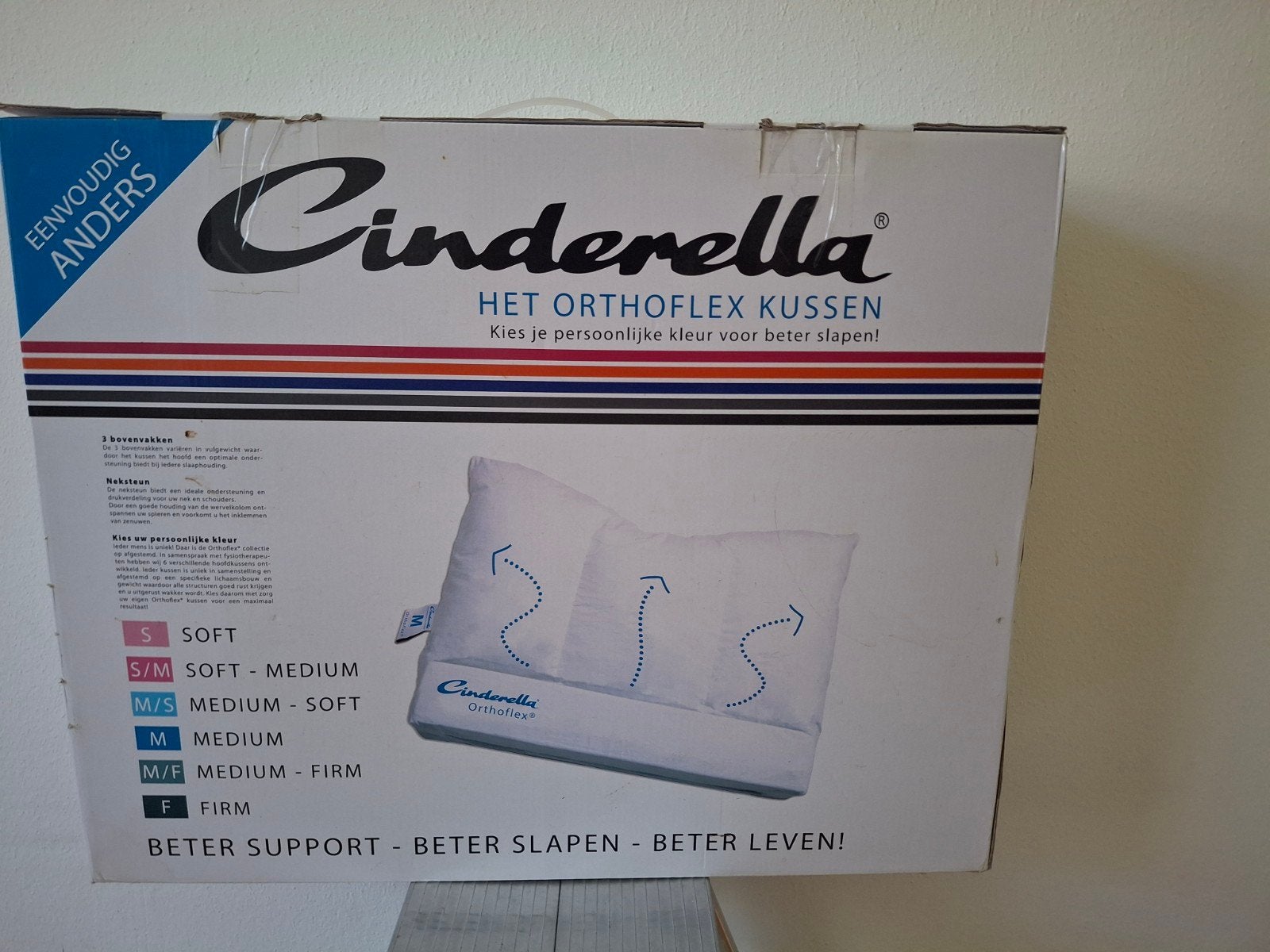 Kussen van Cinderella, Ophalen, Eenpersoons, Wit, Nieuw