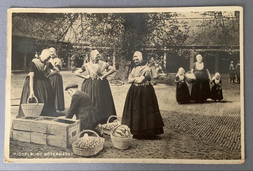 Middelburg Botermarkt, Verzenden, 1920 tot 1940, Gelopen, Zeeland