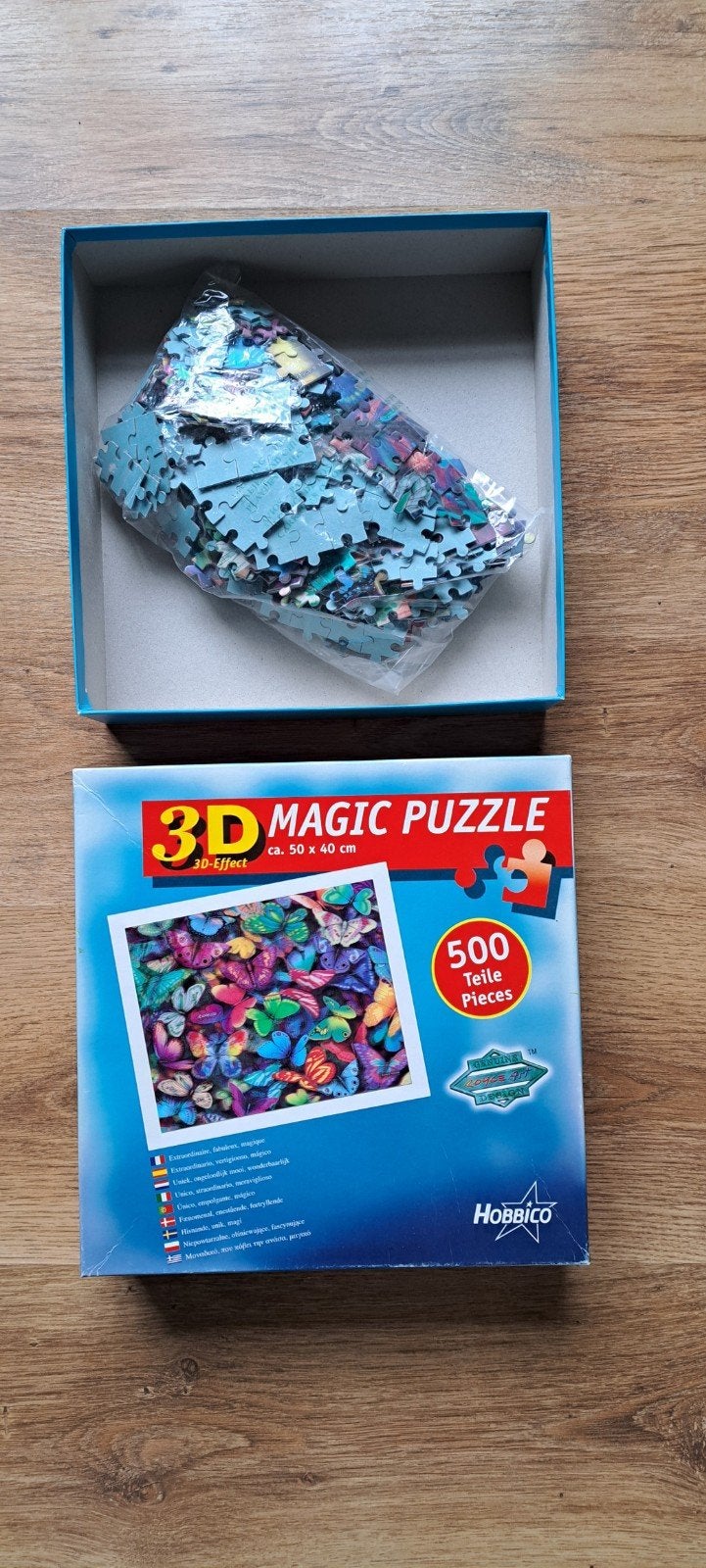 3D Magic Puzzle Vlinders - 500 stukjes, Ophalen of Verzenden, Zo goed als nieuw