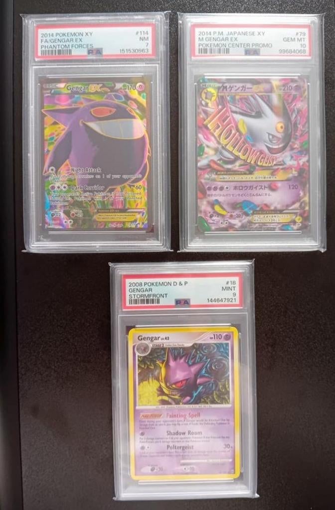GENGAR SLABS,  PRIJS STAAT VAST, Ophalen, Zo goed als nieuw, Meerdere kaarten, Foil