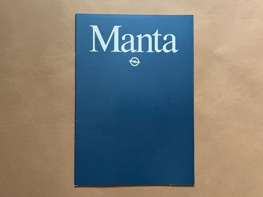 Opel Manta B folder catalogue brochure, Ophalen of Verzenden, Zo goed als nieuw, Opel