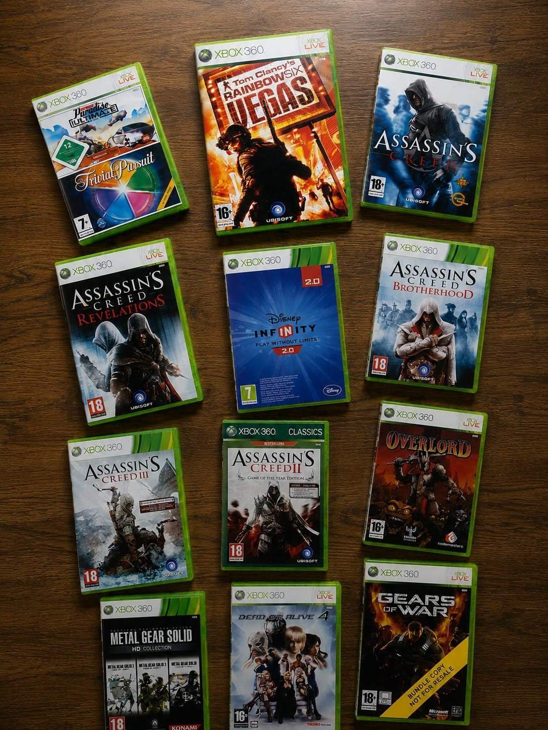 Xbox 360 Games: Assassin's Creed, Rainbow Six, Gears of War, 1 speler, Ophalen of Verzenden, Vanaf 18 jaar
