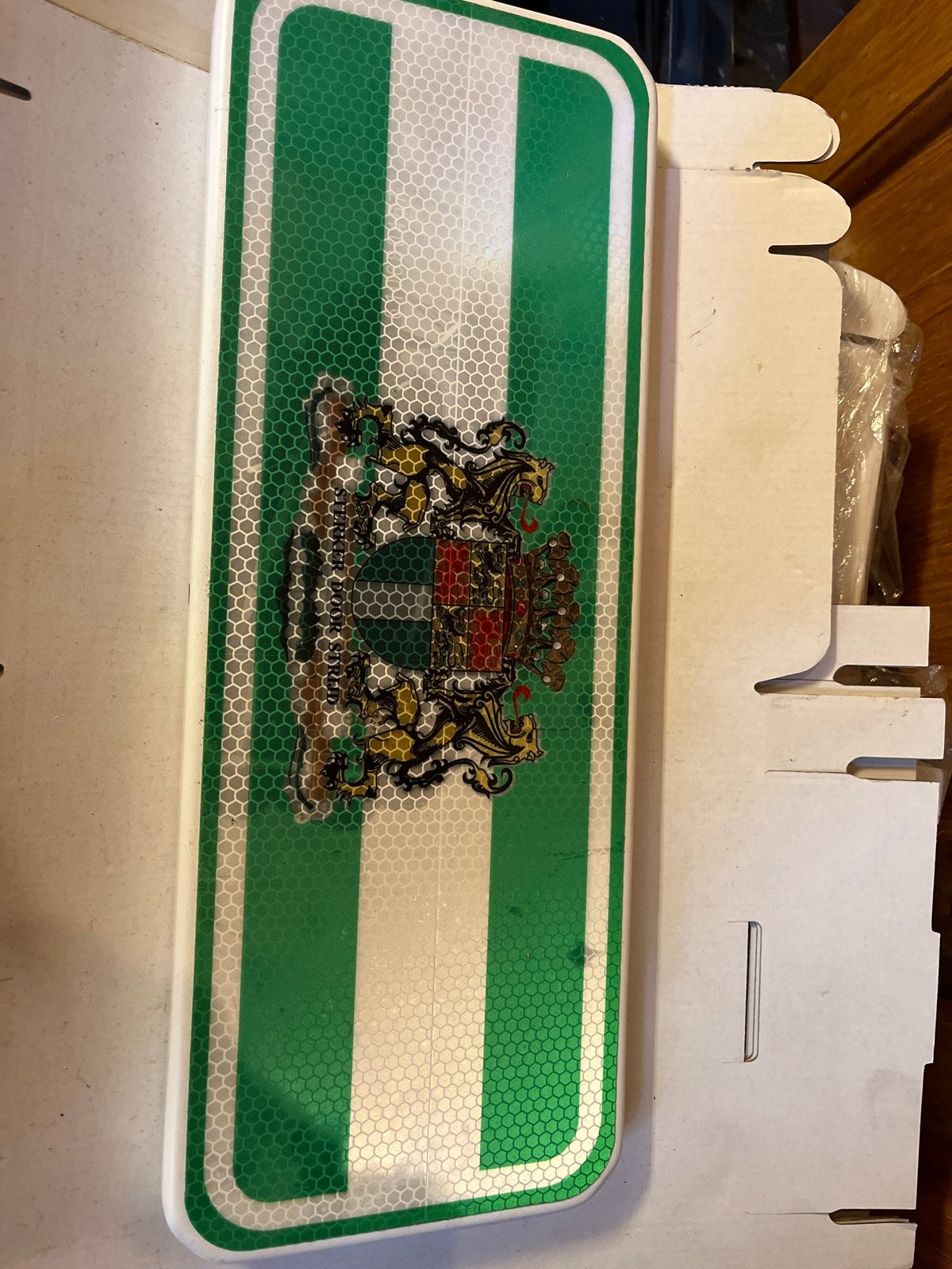 Reflecterende Spanje vlag sticker - Andalusië, Ophalen of Verzenden, Nieuw