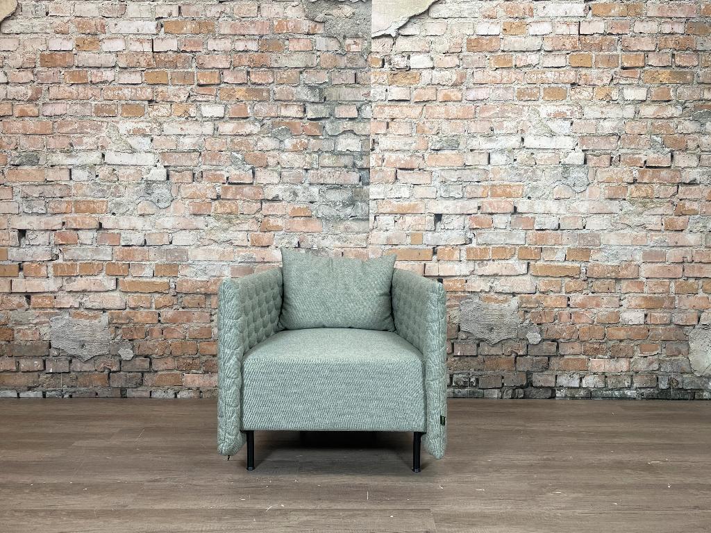 Naughtone Cloud Plain groengrijs bij TheReSales, Huis en Inrichting, Fauteuils, Ophalen, Minder dan 75 cm, Design, Zo goed als nieuw
