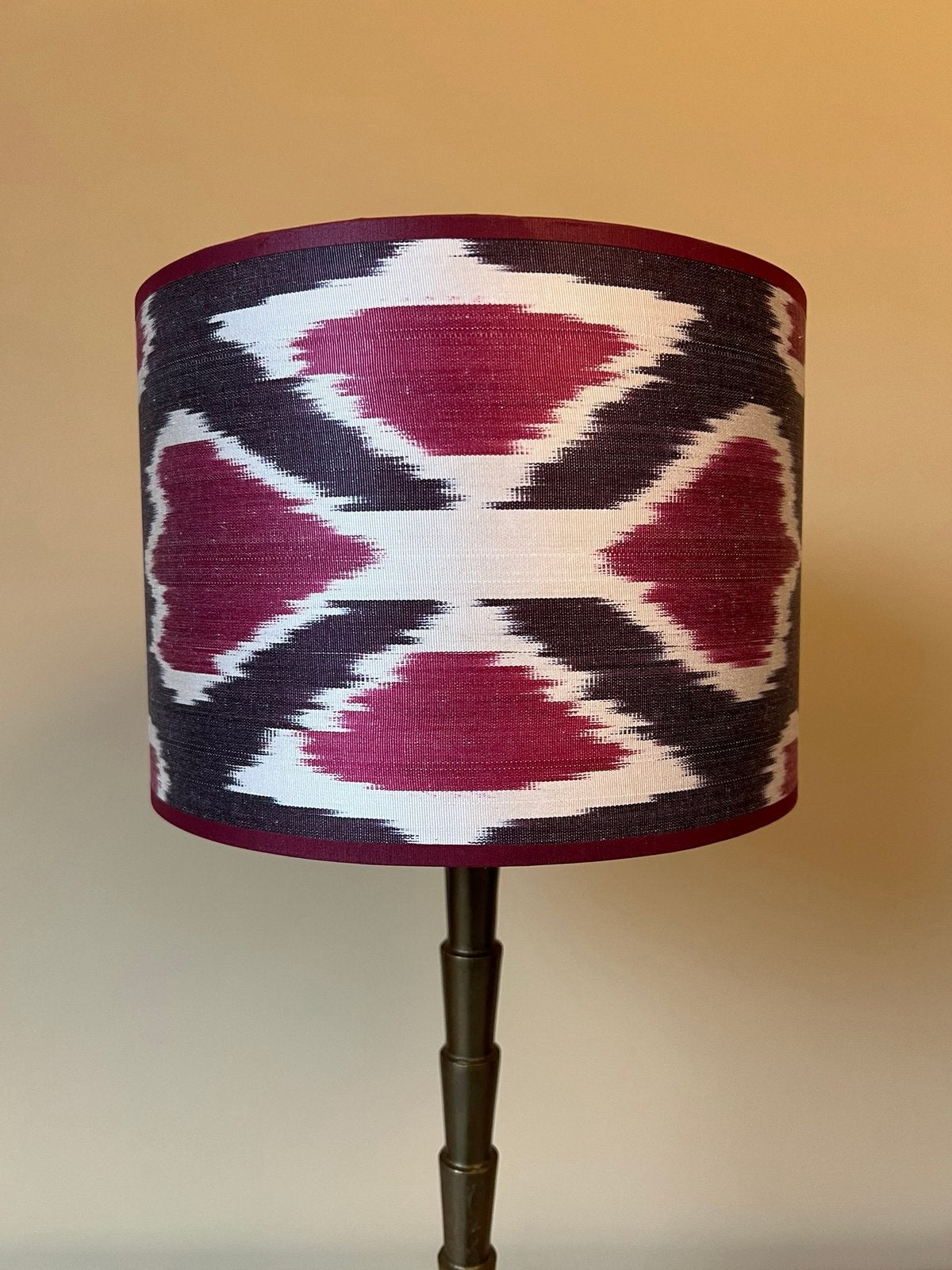Ikat lampenkap - unieke lampenkap 25x18 cm - Atelier Rondé, Huis en Inrichting, Overige kleuren, Rond, Nieuw, Ophalen of Verzenden