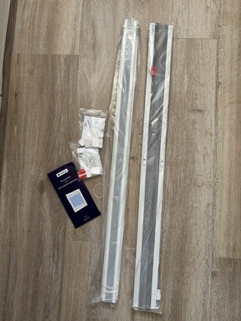 Plisségordijn Draaikiepraam - Verduisterend - Parelwit, Overige merken, 112 cm, Wit, Nieuw