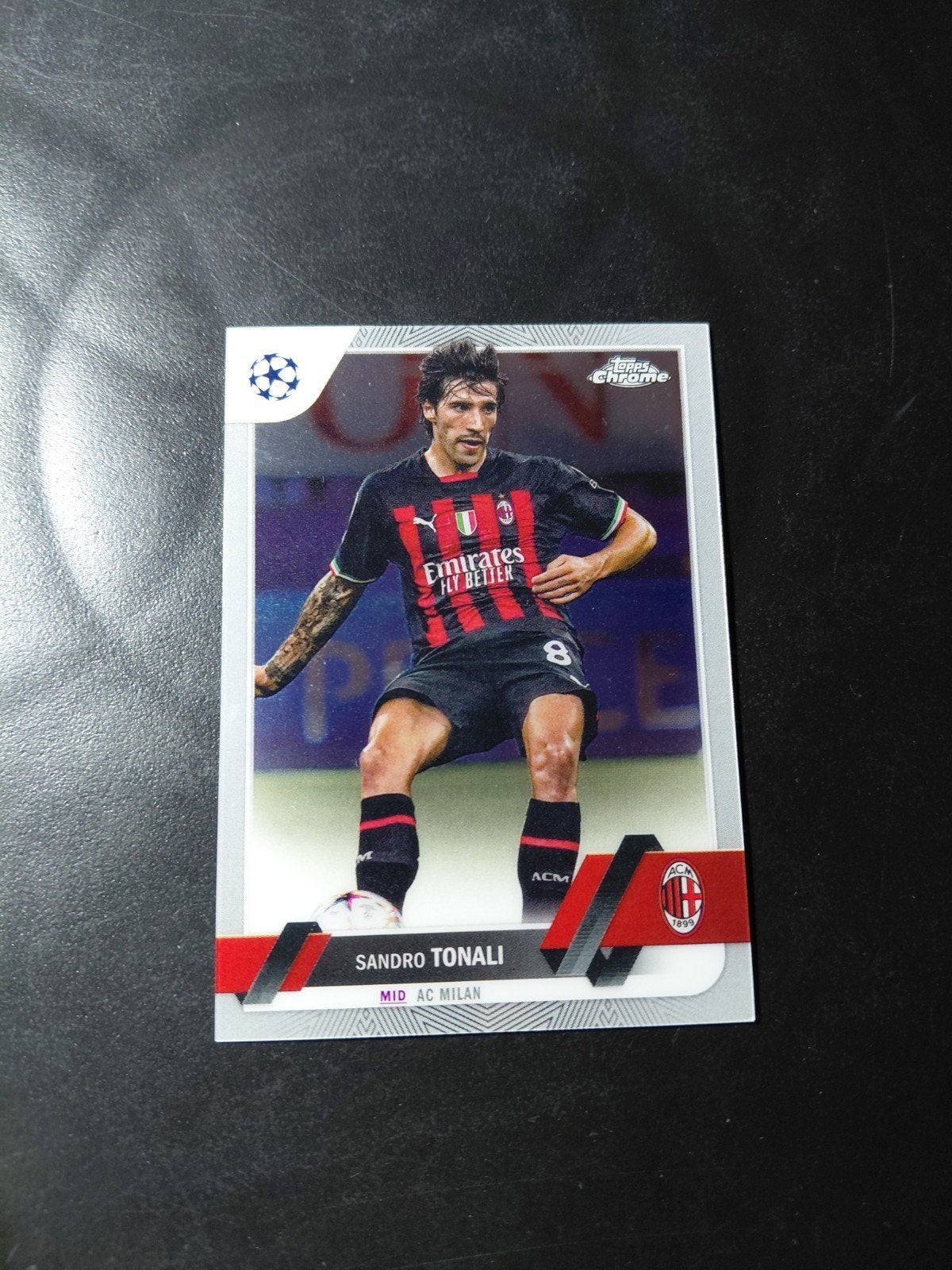 Sandro tonali (ac milan/tottenham hotspur) topps chrome, Verzenden, Nieuw, Buitenlandse clubs, Spelerskaart