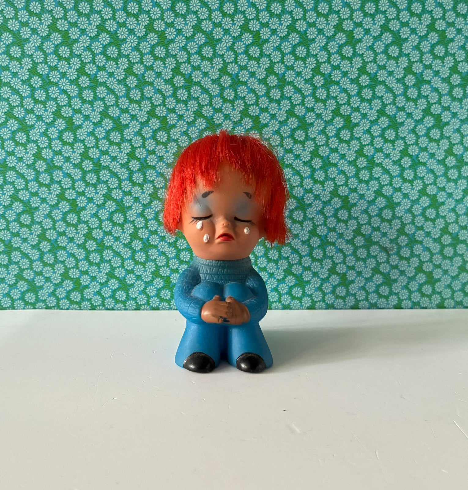 Vintage 70’s emotie popje, Gebruikt, Ophalen of Verzenden, Nvt, Pop