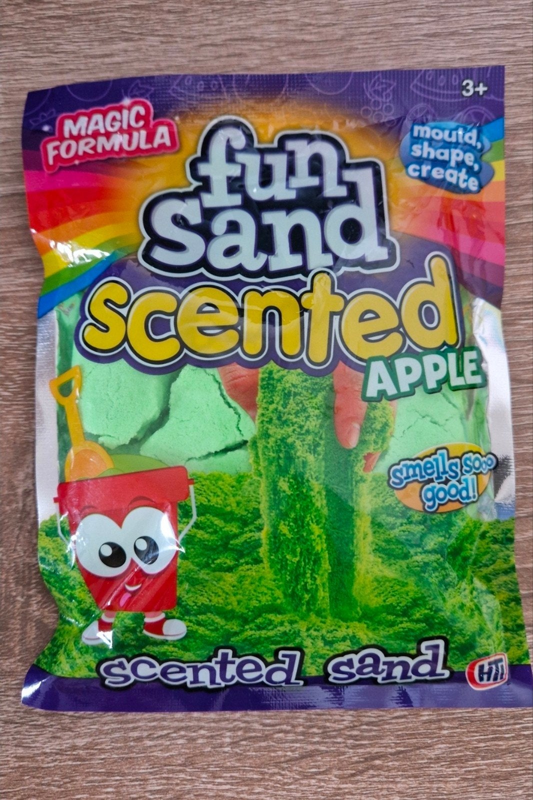 Speel zand kinetisch zand appelgeur 227g nieuw, ., Nieuw, Ophalen of Verzenden, Bouwen