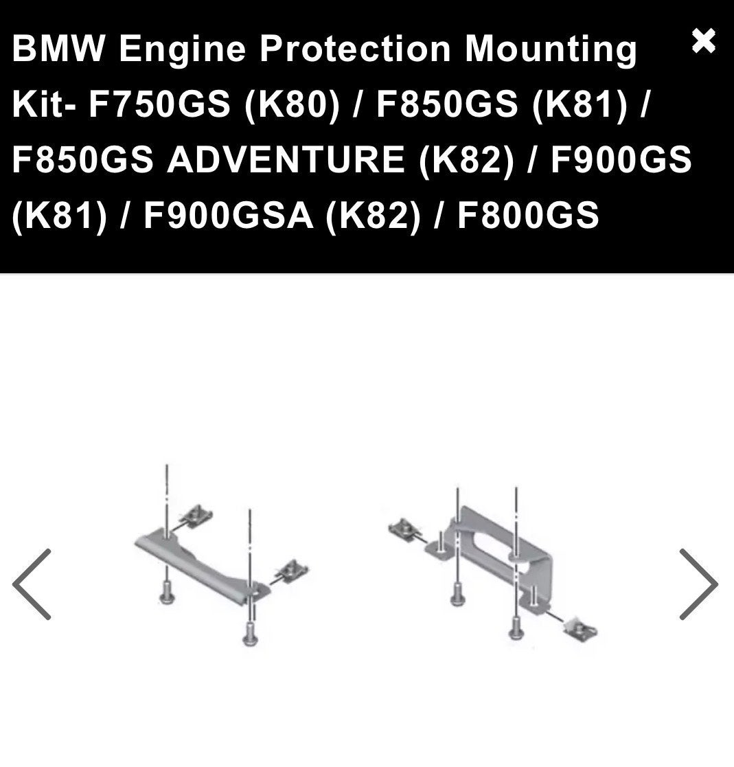 BMW Motorbescherming Montage Kit F750GS F850GS F900GS, Motoren, Ophalen of Verzenden, Nieuw