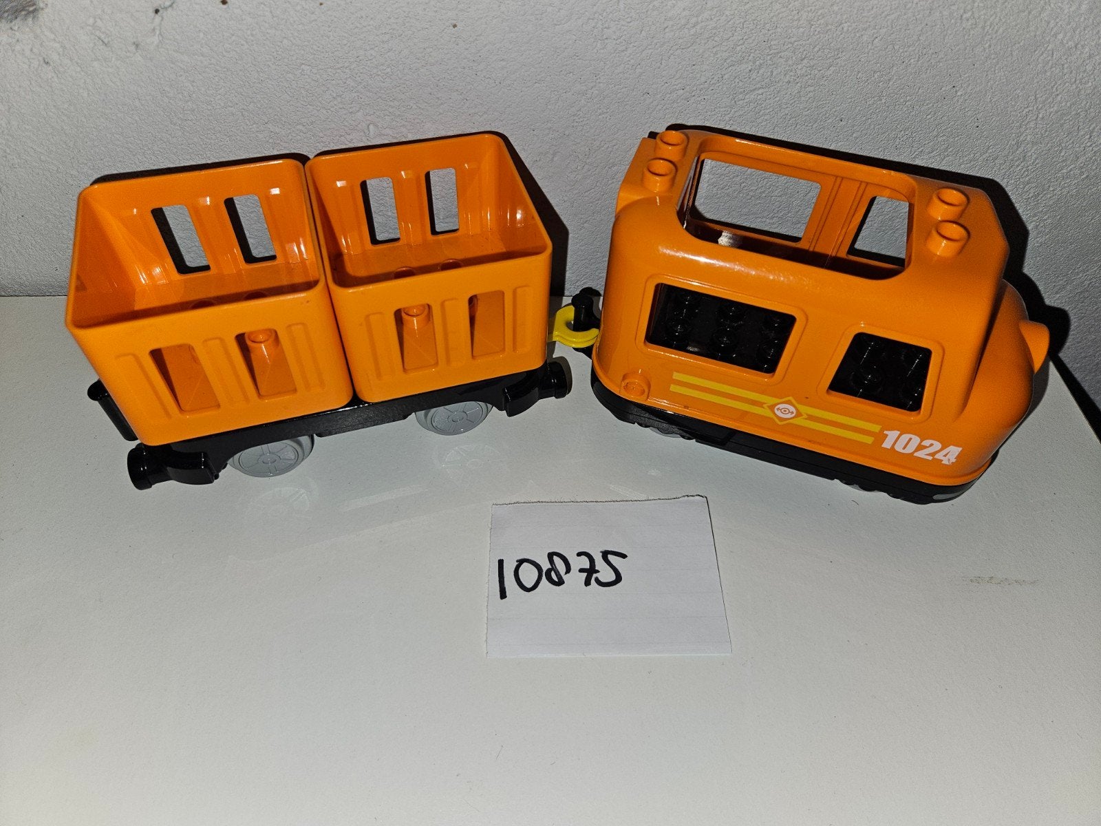 Duplo 10875 elektrische trein oranje wagon, Ophalen of Verzenden, Zo goed als nieuw, Duplo