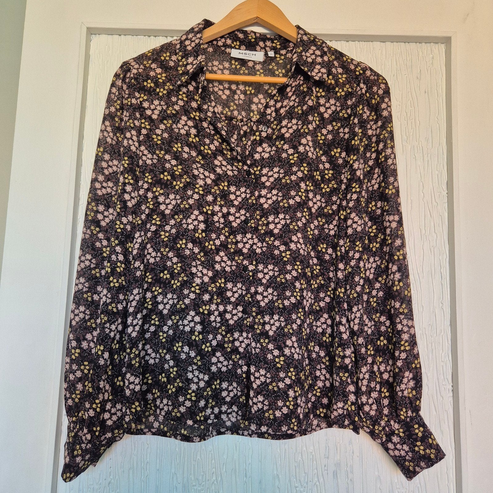MSCH Copenhagen bloemenblouse maat XS | Prachtig, Msch Copenhagen, Overige kleuren, Ophalen of Verzenden, Zo goed als nieuw