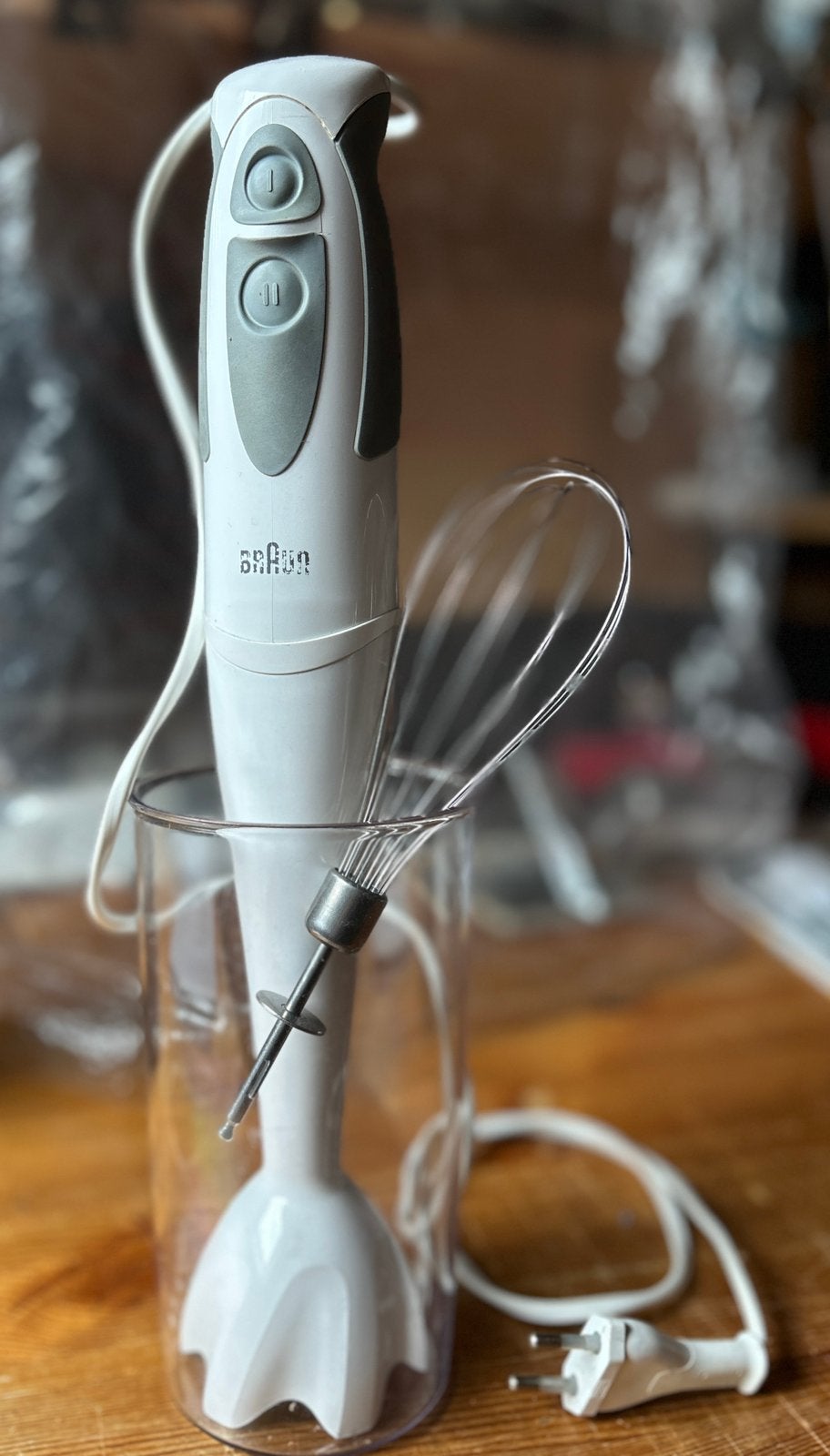 Staafblender / ~slagroom- en sausklopper van Braun, Witgoed en Apparatuur, Keukenmixers, Minder dan 1 liter, Ophalen, Gebruikt