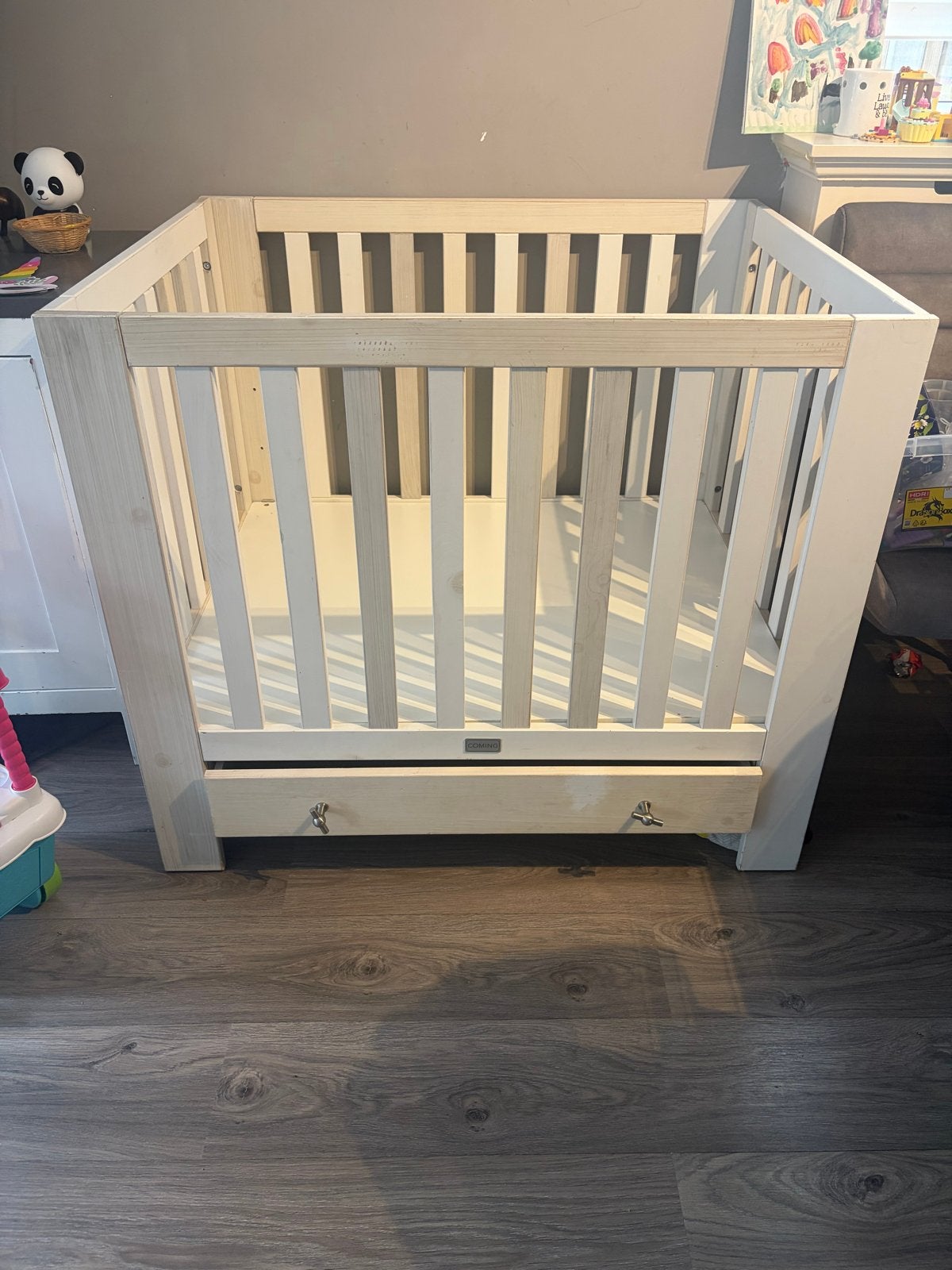 Ledikant met lade - 104,5x85x90 cm, Ophalen of Verzenden, Gebruikt, Ledikant